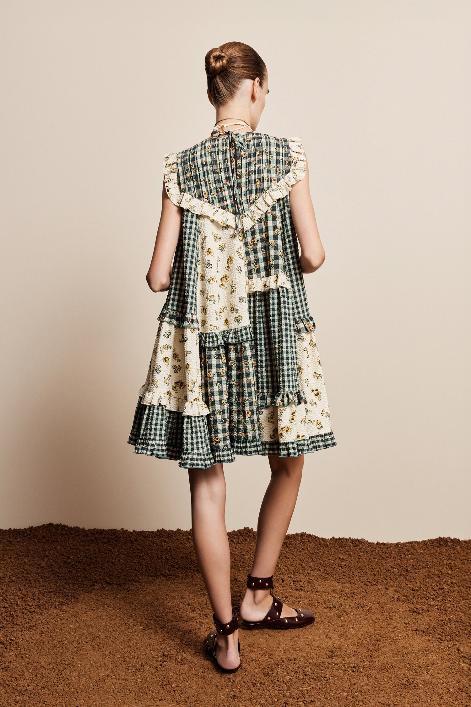 ALÉMAIS Outrider Seersucker Mini Dress