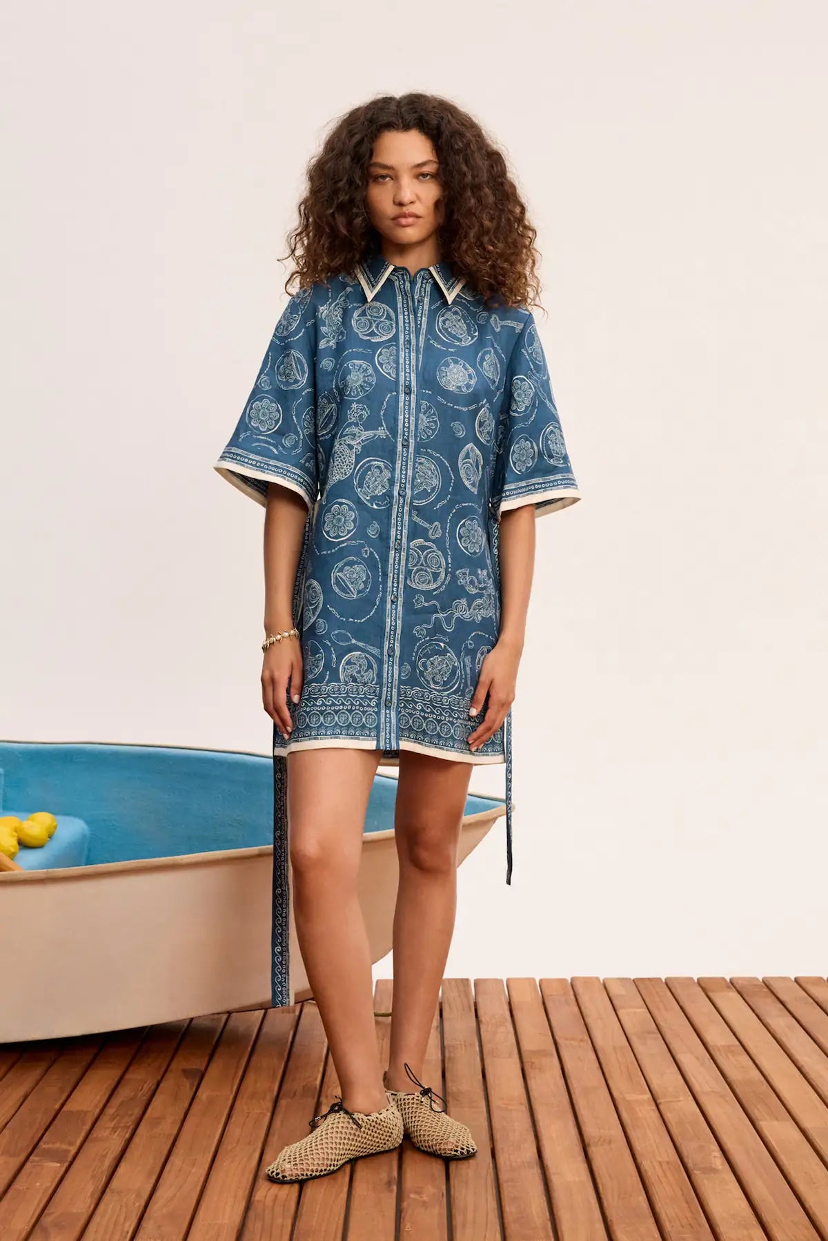 Alemais Lucky Mini Dress worn by model LUXAMORE  