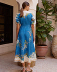 Woman Wearing Alemais Luda Midi Dress - Dress LUXAMORE