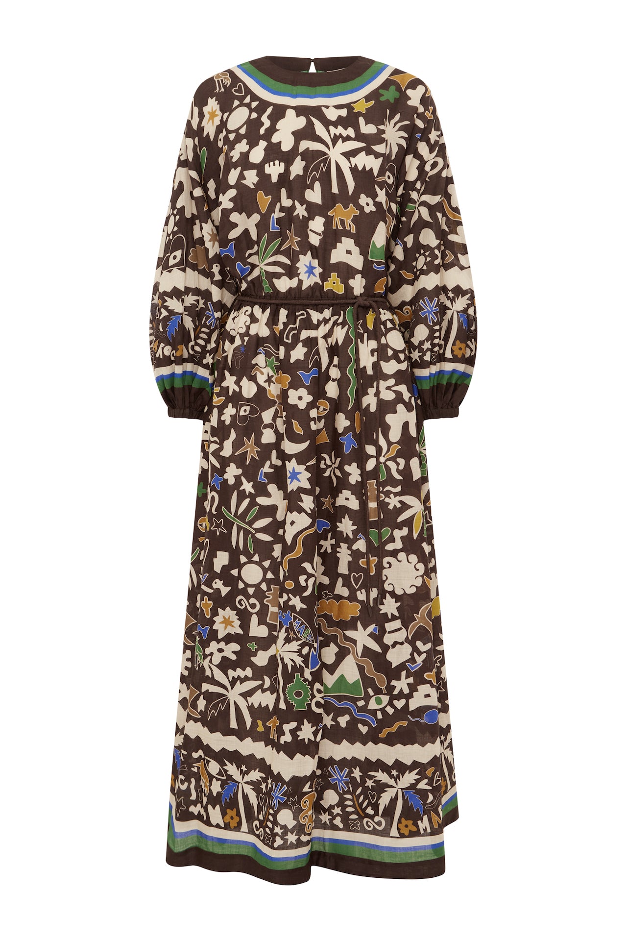 Woman Wearing Alemais Maroc Midi Dress - Dress LUXAMORE