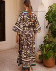 Woman Wearing Alemais Maroc Midi Dress - Dress LUXAMORE