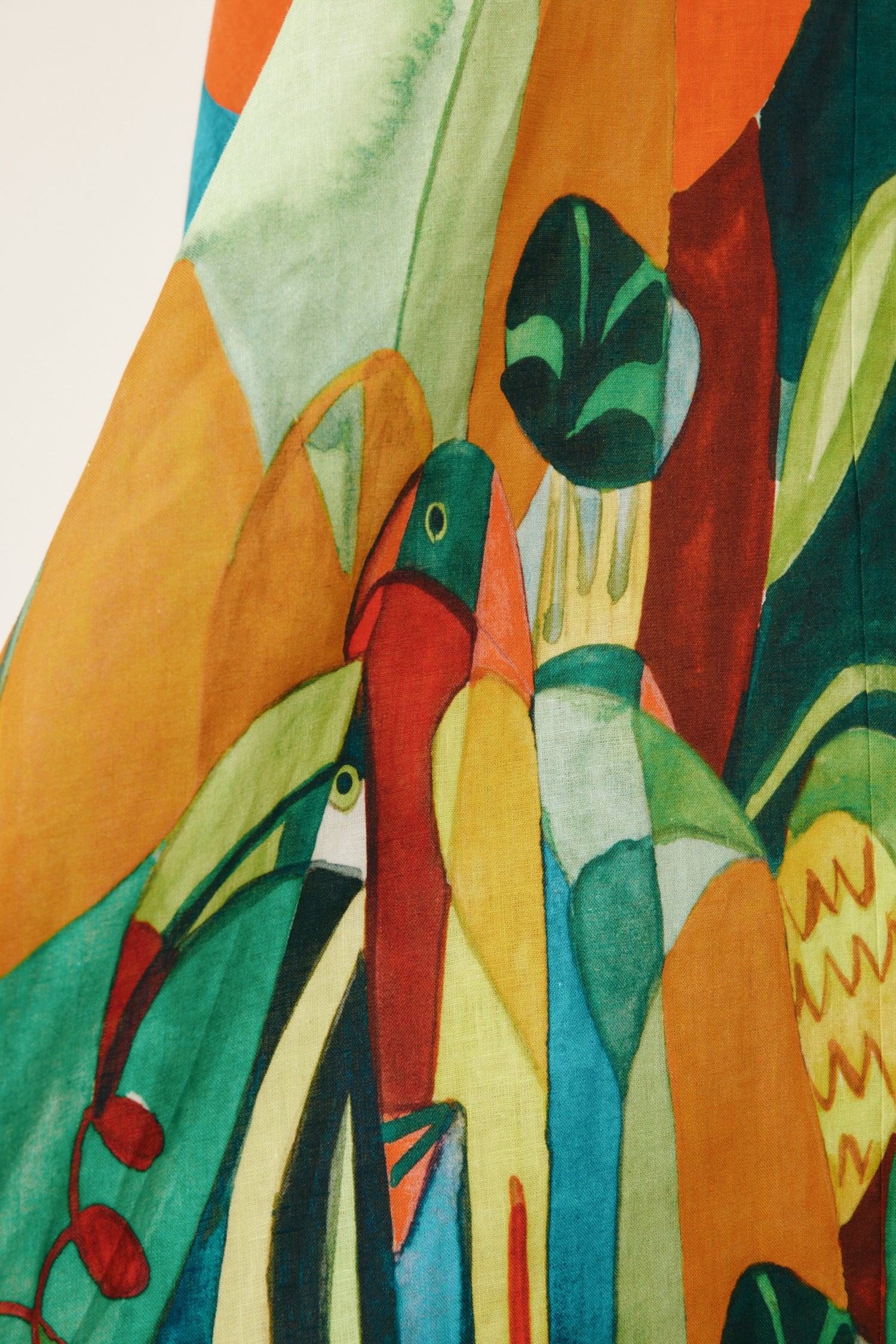 Close up of print Alemais Mokshini Sundress LUXAMORE 