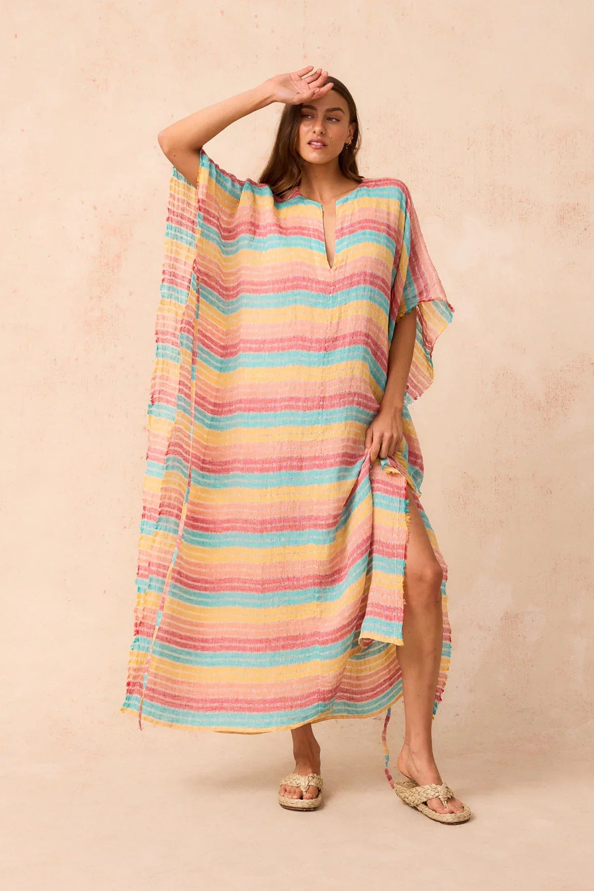 Estilo Emporio Corfu Kaftan Dress - LUXAMORE