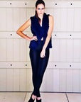 Alemais Sustainable Florence-Shirt close up worn by model LUXAMORE