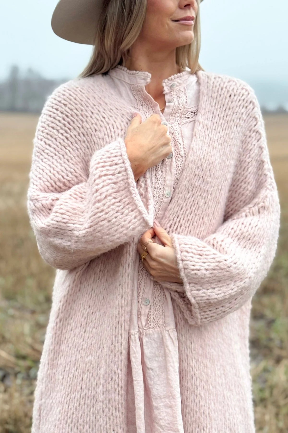 Bypias Soft Muse Cardigan - Pink LUXAMORE  
