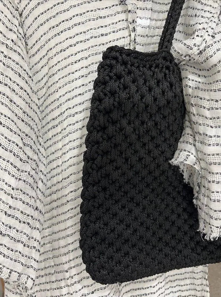 CDC Crochet Bag - Black LUXAMORE  