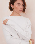 Charli - Natalie Asymmetric Sweater - Ivory LUXAMORE  