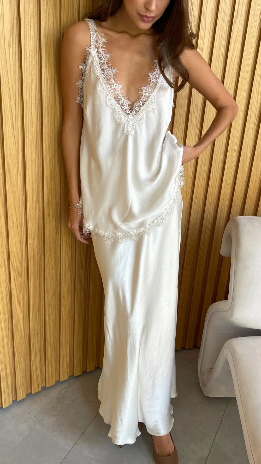 Charli - Solange Camisole - Cream LUXAMORE  