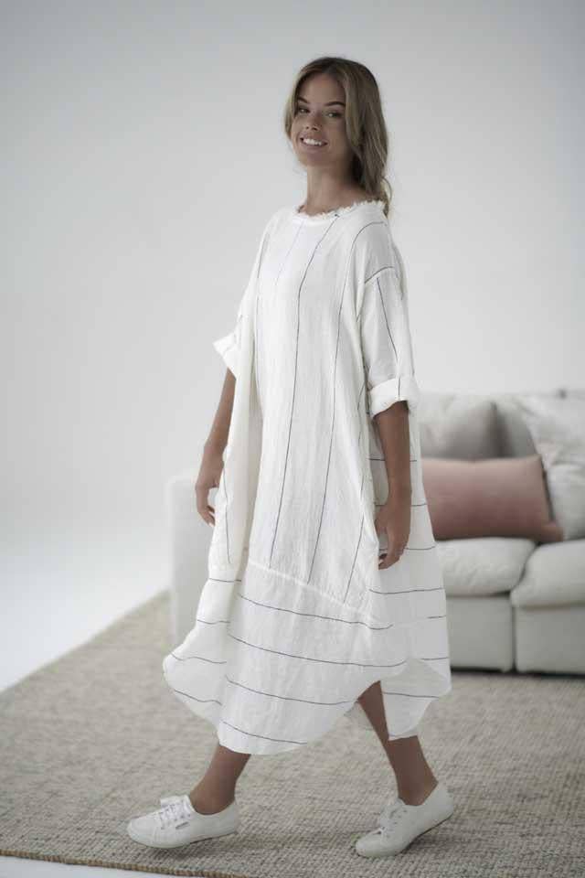 Eadie Lifestyle Carter Malle Linen Dress OSFA