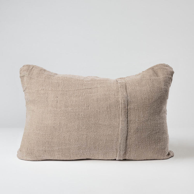 Eadie Lifestyle Retreat Cushion Natural - LUXAMORE -Cushion-Eadie Lifestyle Linen Cushion Natural. 100% handwoven linen family. This rustic stripe throw appears as if it were a layered coastline. Shop now!