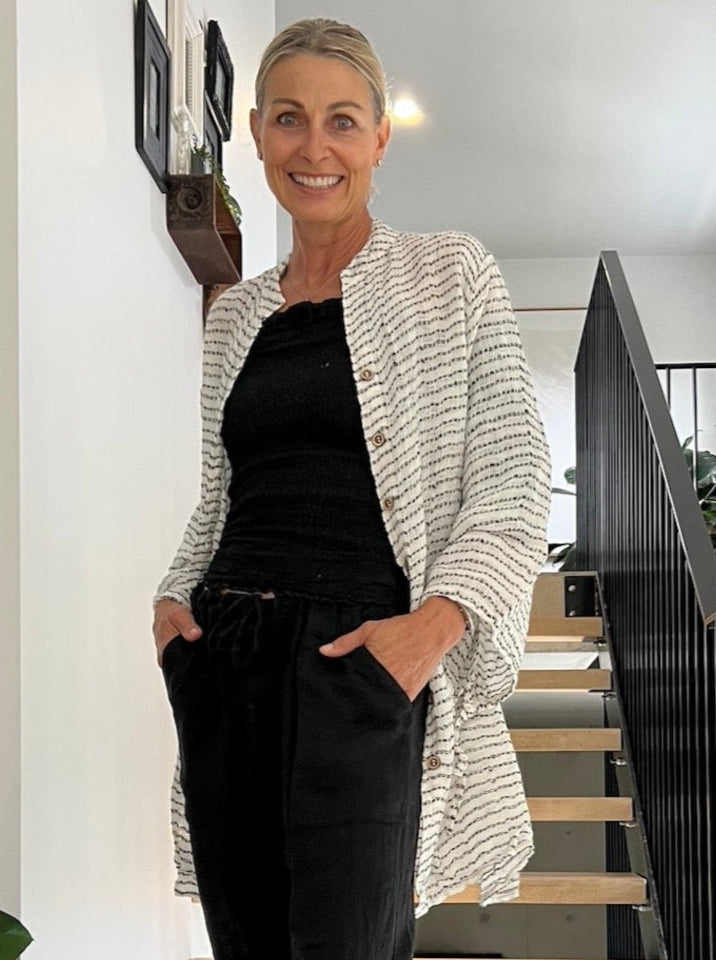 Estilo Emoporio Manta Mini Linen Dress - LUXAMORE -Dress-Estilo Emporio Manta Mini Dress. Eco-friendly versatile and perfect as a dress, shirt, or cover-up. Shop Estilo Emporio Dresses 100% Italian Linen from Luxamore