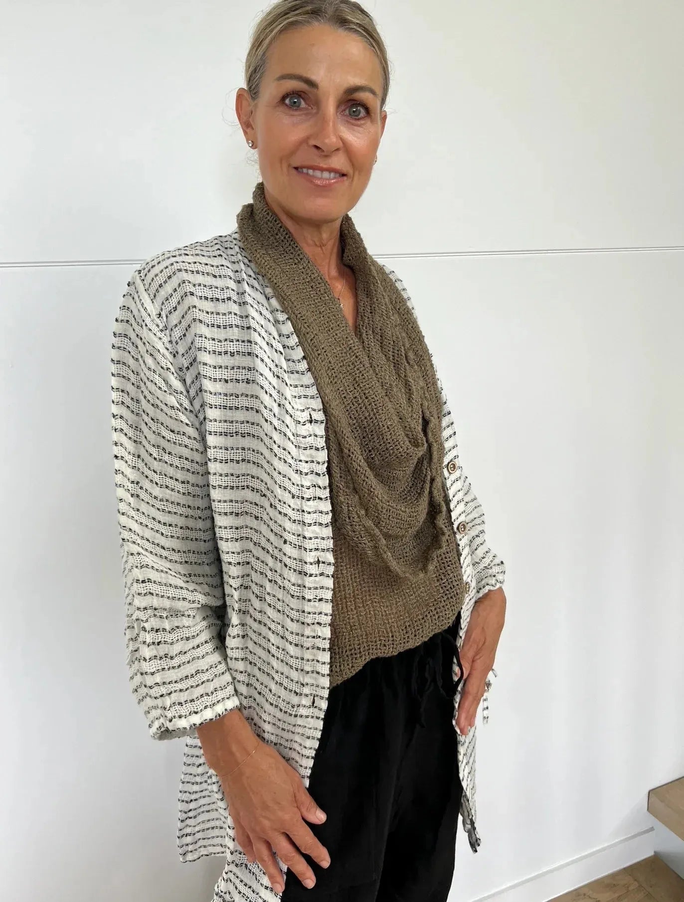 Estilo Emoporio Manta Mini Linen Dress LUXAMORE  