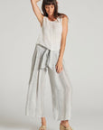 Estilo Emporio Batista Pant - White - LUXAMORE -Pants-Estilo Emporio Batista Pant ✔️ 100% Italian Linen – Sustainably crafted for breathable, all-day comfort✔️ High-Rise Silhouette ✔️ Adjustable Tie Waist. Shop Now