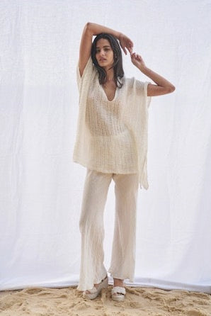 Estilo Emporio Cuadra Top + Dress Cestino Panna - LUXAMORE -Dress- Estilo Emporio La Cota Cover Up Dress,Versatile, sustainable, and effortlessly chic for any occasion. Shop Estilo Emporio Dresses Italian Linen at Luxamore.
