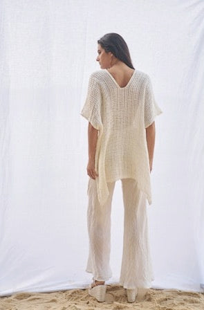 Estilo Emporio Cuadra Top + Dress Cestino Panna - LUXAMORE -Dress- Estilo Emporio La Cota Cover Up Dress,Versatile, sustainable, and effortlessly chic for any occasion. Shop Estilo Emporio Dresses Italian Linen at Luxamore.