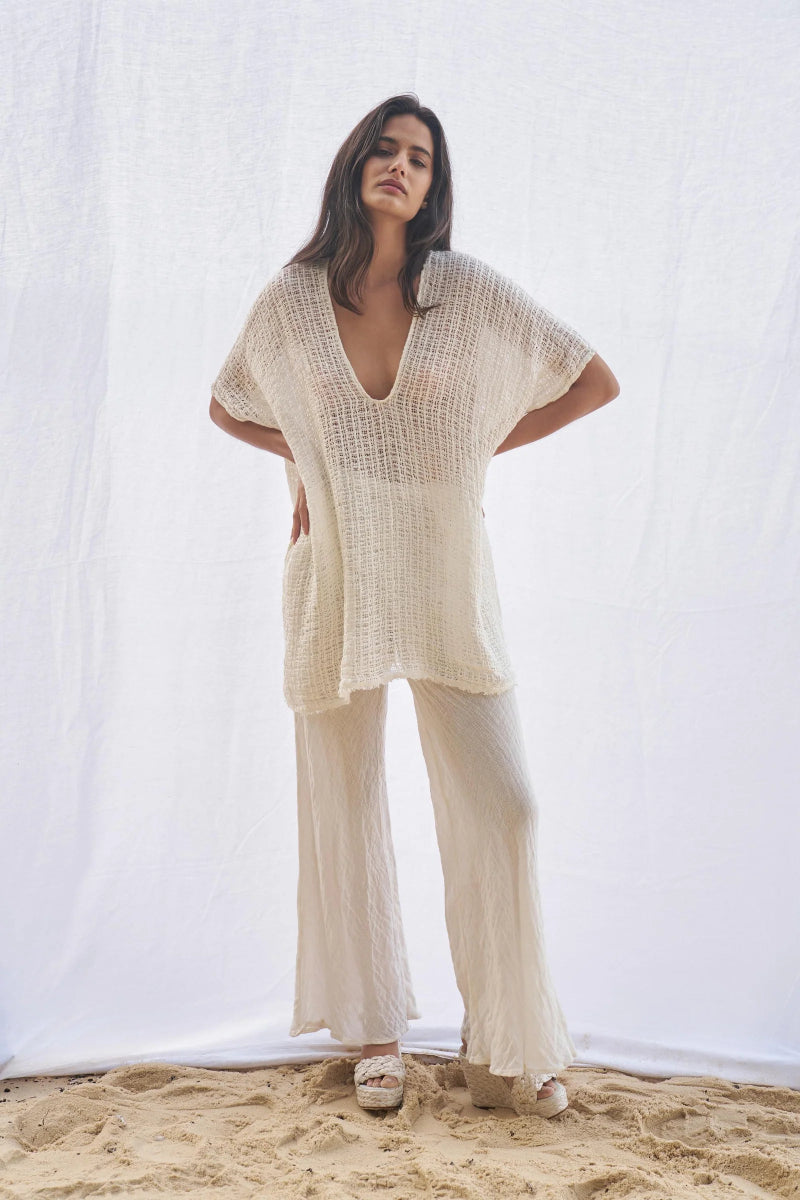 Estilo Emporio Cuadra Top + Dress Cestino Panna - LUXAMORE -Dress-