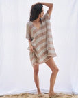 Estilo Emporio Cuadra Top + Dress Pescatore Sky Blue Chocolate - LUXAMORE -Dress- Estilo Emporio La Cota Cover Up Dress,Versatile, sustainable, and effortlessly chic for any occasion. Shop Estilo Emporio Dresses Italian Linen at Luxamore.