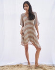 Estilo Emporio Cuadra Top + Dress Pescatore Sky Blue Chocolate - LUXAMORE -Dress- Estilo Emporio La Cota Cover Up Dress,Versatile, sustainable, and effortlessly chic for any occasion. Shop Estilo Emporio Dresses Italian Linen at Luxamore.