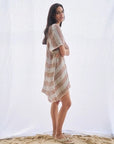 Estilo Emporio Cuadra Top + Dress Pescatore Sky Blue Chocolate - LUXAMORE -Dress- Estilo Emporio La Cota Cover Up Dress,Versatile, sustainable, and effortlessly chic for any occasion. Shop Estilo Emporio Dresses Italian Linen at Luxamore.