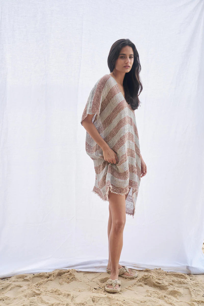 Estilo Emporio Cuadra Top + Dress Pescatore Sky Blue Chocolate - LUXAMORE -Dress-