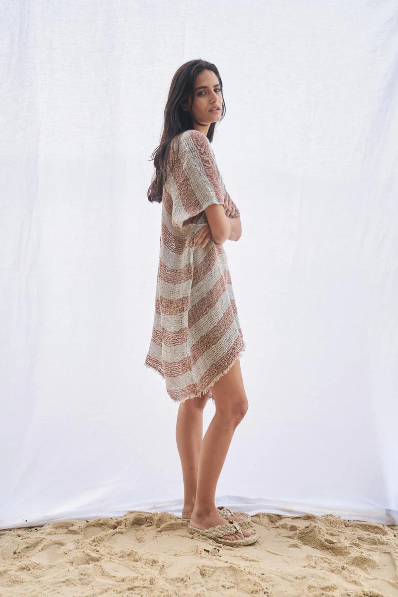 Estilo Emporio Cuadra Top + Dress Pescatore Sky Blue Chocolate - LUXAMORE -Dress-