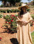 Woman Wearing Exclusive: Estilo Emporio Polla Maxi Kaftan - Pappagallo Ora - Dress LUXAMORE