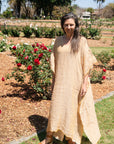 Woman Wearing Exclusive: Estilo Emporio Polla Maxi Kaftan - Pappagallo Ora - Dress LUXAMORE