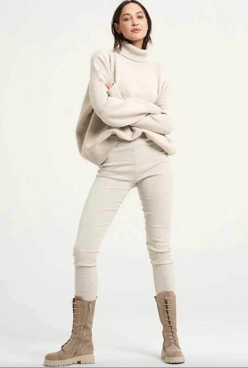 Estilo Emporio Linen Stretch Pant - Natural - LUXAMORE -Pants-