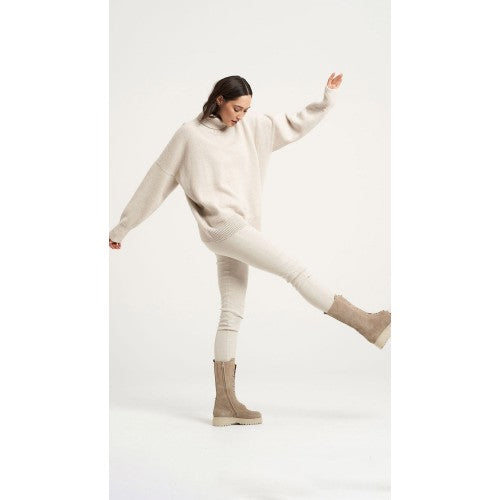 Estilo Emporio Linen Stretch Pant - Natural - LUXAMORE -Pants-