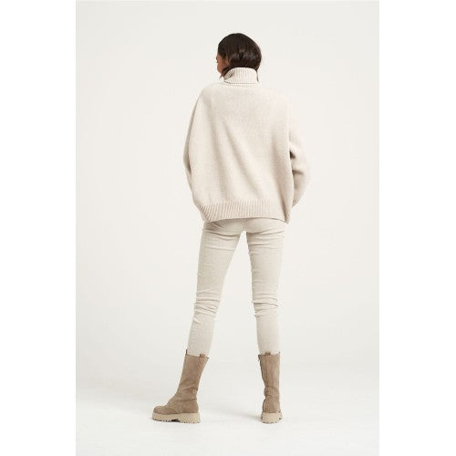 Estilo Emporio Linen Stretch Pant - Natural - LUXAMORE -Pants-