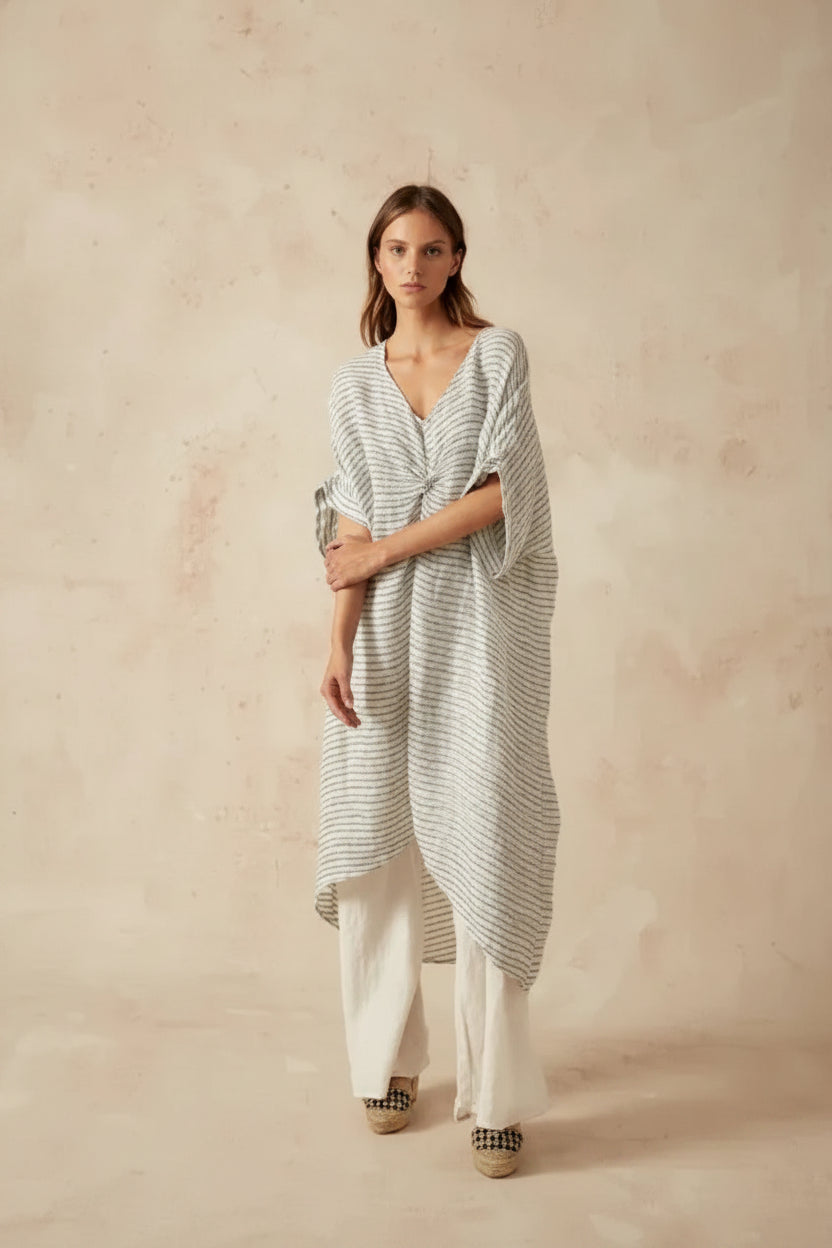 Estilo Emporio La Vista Linen Dress - Binario LUXAMORE  