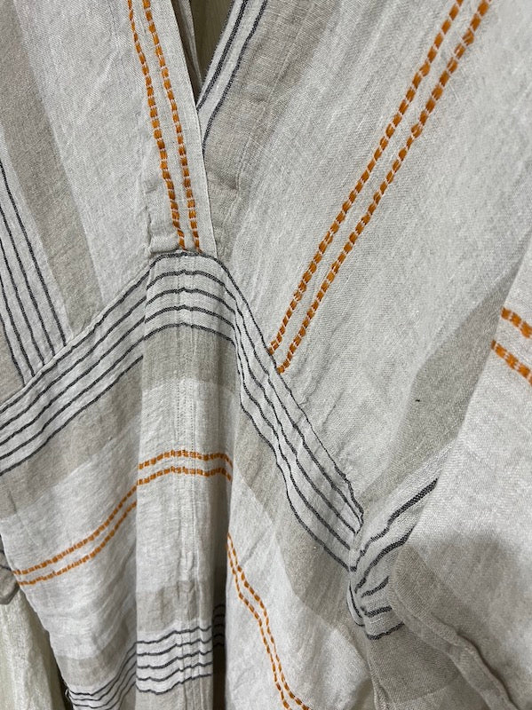 Estilo Emporio Le Robe Linen Dress - Vergine - LUXAMORE -Dress-Shop the Estilo Emporio Le Robe Linen Dress, crafted from 100% Italian linen in Positano. Explore our full collection of Estilo Emporio dresses for timeless elegance.