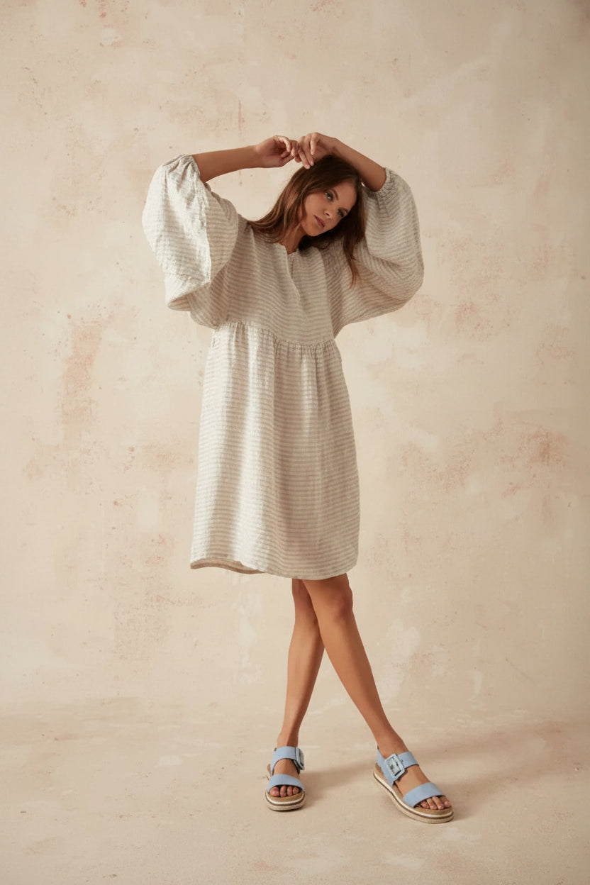 Estilo Emporio Stella Linen Dress - Lyla LUXAMORE  
