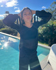 Estilo Emporio Stevie Top - Black - LUXAMORE -Tops-Discover effortless Italian with the Estilo Emporio Stevie Top in black. Made in Italy from 100% linen, this versatile piece brings style to any wardrobe.