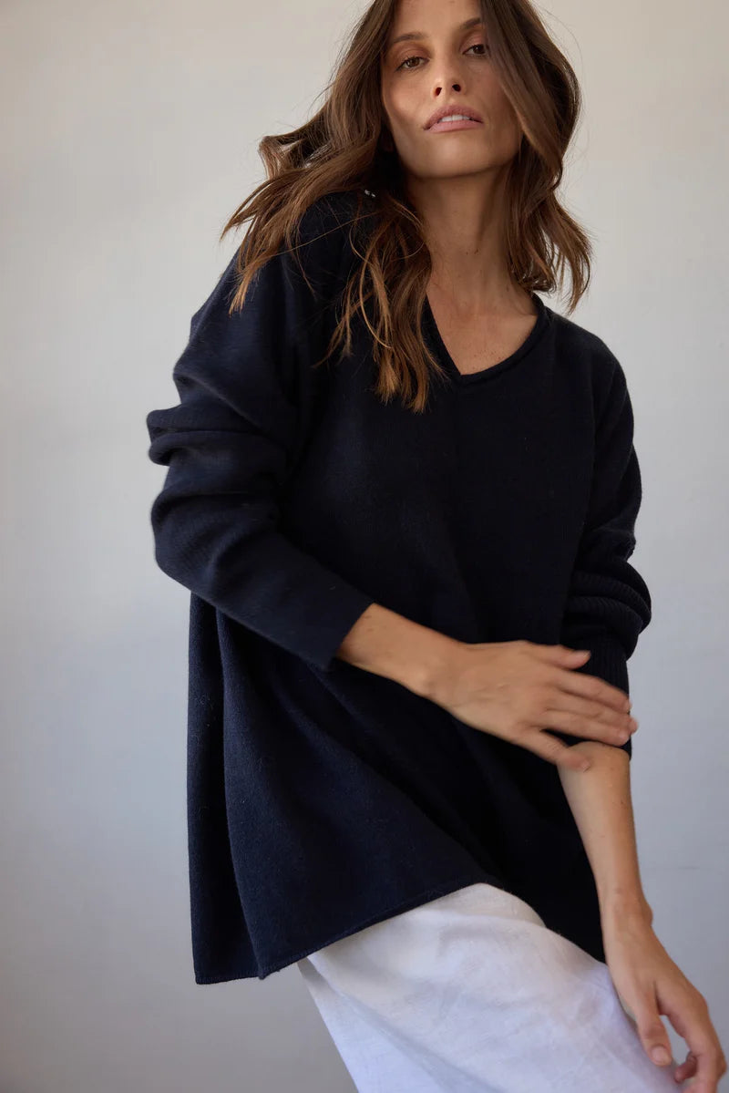 Estilo Emporio Zoe Cashmere - Navy