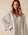 Estilo Emporio Zorba Maxi Linen Dress LUXAMORE  