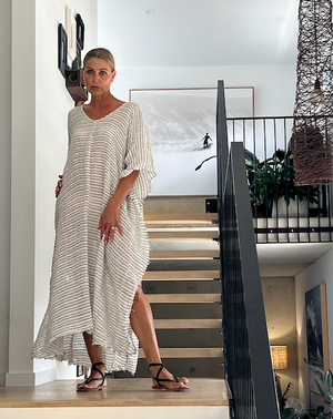 Positano linen dress