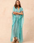 Exclusive Estilo Emporio Corfu Kaftan Dress - Rete Taupe LUXAMORE  