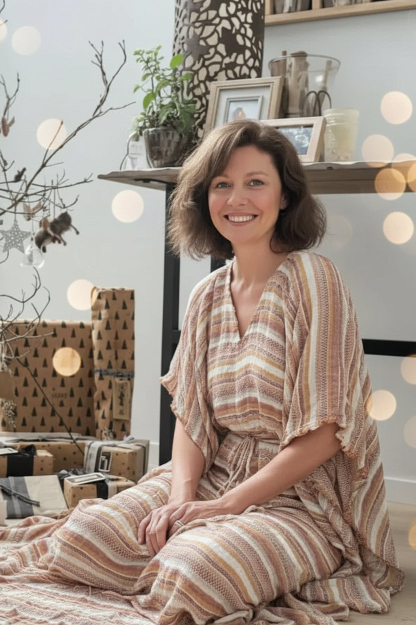 Exclusive Estilo Emporio Corfu Kaftan Dress - Vagabond LUXAMORE  