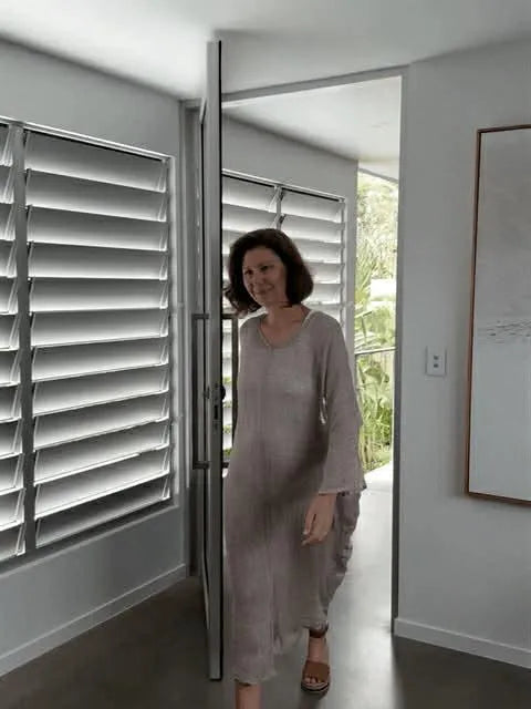 Exclusive Estilo Emporio Neve Dress - Rete Taupe LUXAMORE  