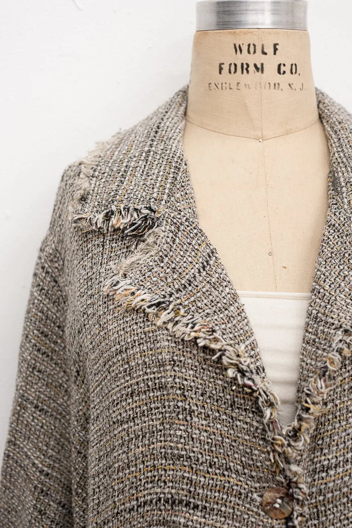 La Bottega di Brunella Jacket Giacca Castagna- Tela Lapponia