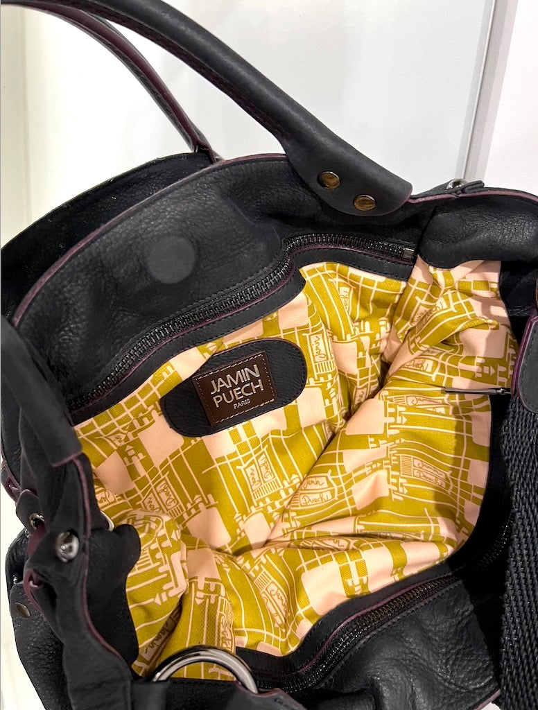 Jamin Puech Lucien Cross Body and Shoulder Bag - Black - LUXAMORE -Bag-Jamin Puech Lucien Cross Body and Shoulder Bag All the way from Paris, the Lucien bag is a Jamin Puech staple. Shop Jamin Puech Leather Bags at Luxamore