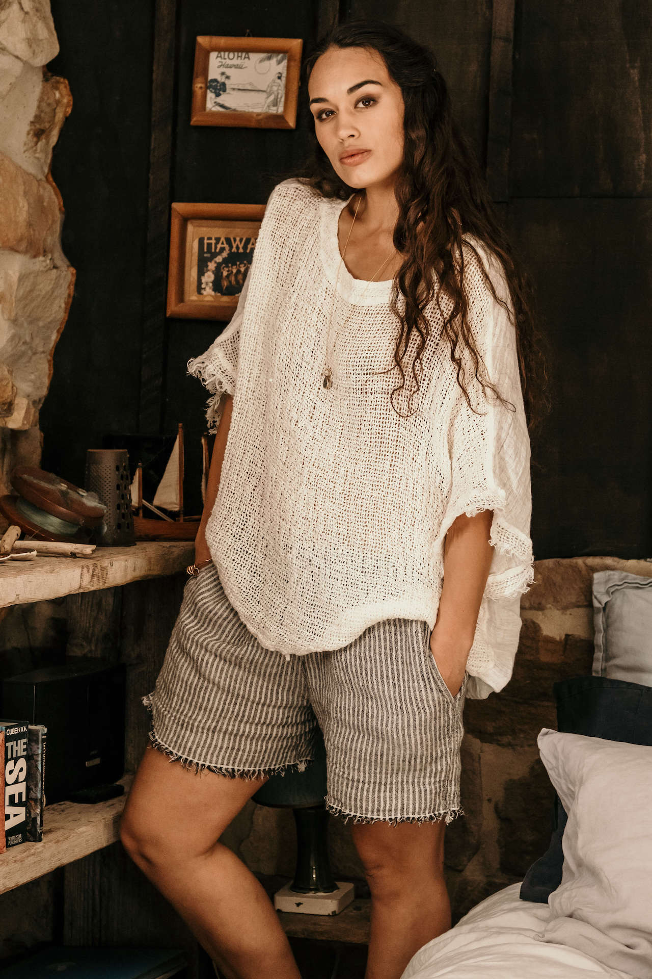 La Bottega di Brunella Top Maglia Corsara - Campagna Naturale - LUXAMORE -Tops-
