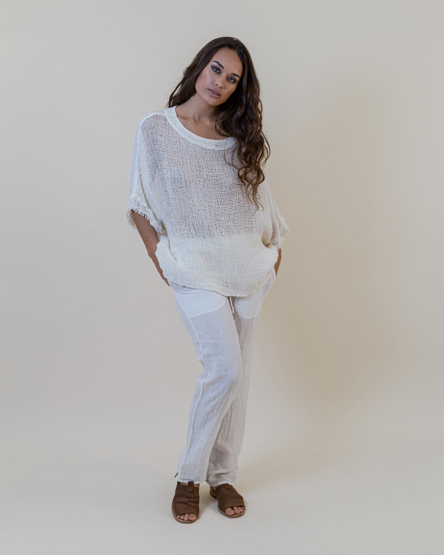La Bottega di Brunella Top Maglia Corsara - Campagna latte - LUXAMORE -Tops-