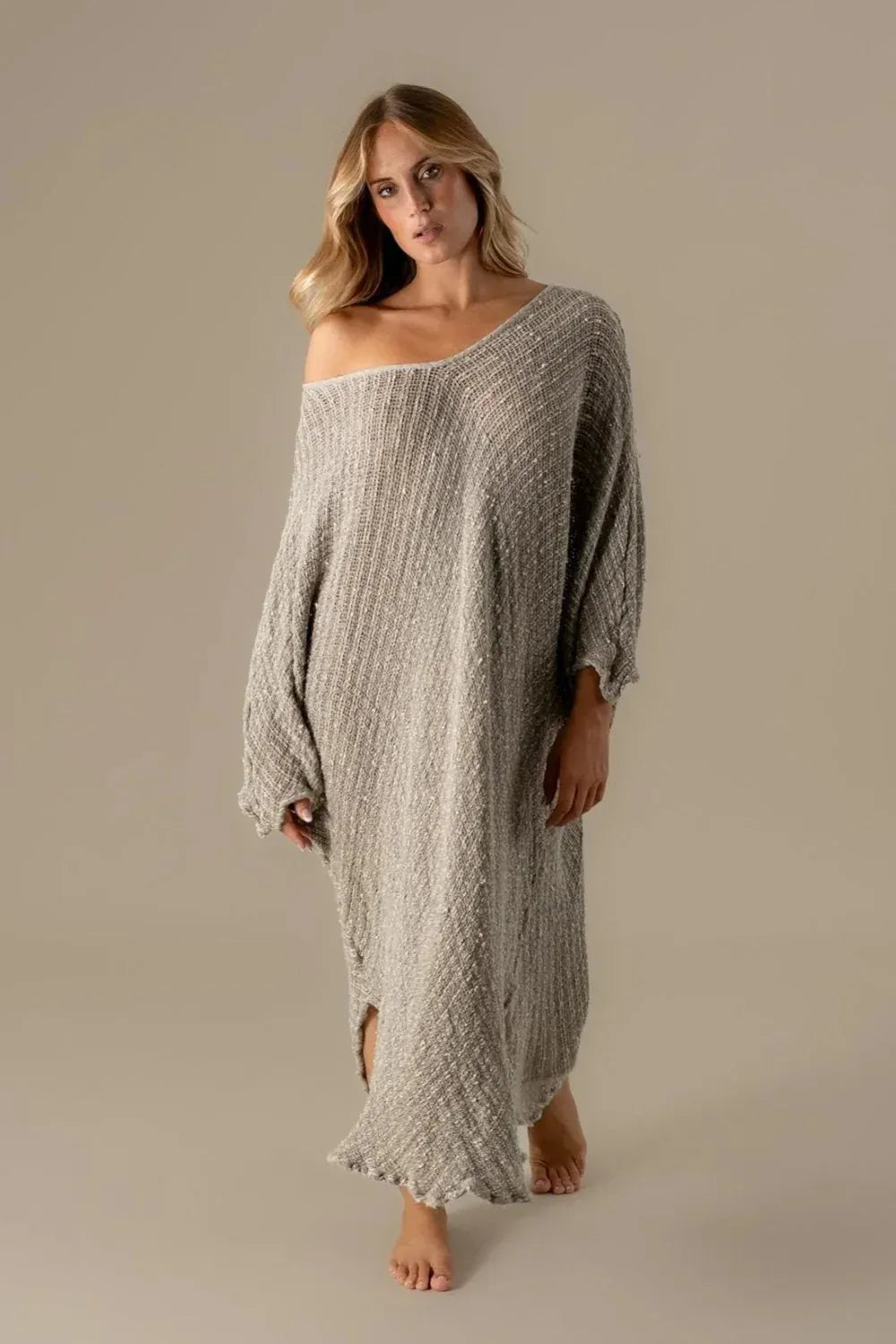 La Bottega di Brunella Linen Dress VESTITO FAUSTA - Campagna Luxor - LUXAMORE