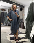 La Bottega di Brunella Linen Dress VESTITO FAUSTA - Campagna Luxor - LUXAMORE