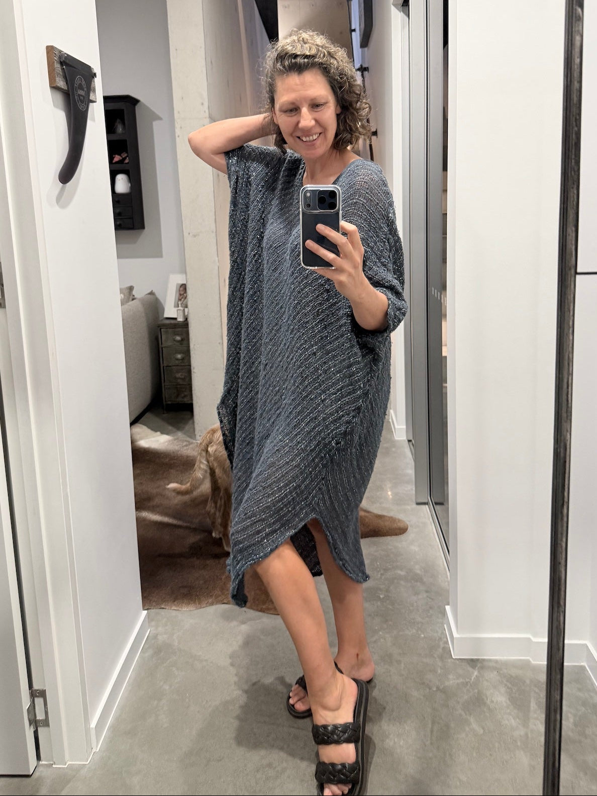 La Bottega di Brunella Linen Dress VESTITO FAUSTA - Campagna Luxor LUXAMORE 