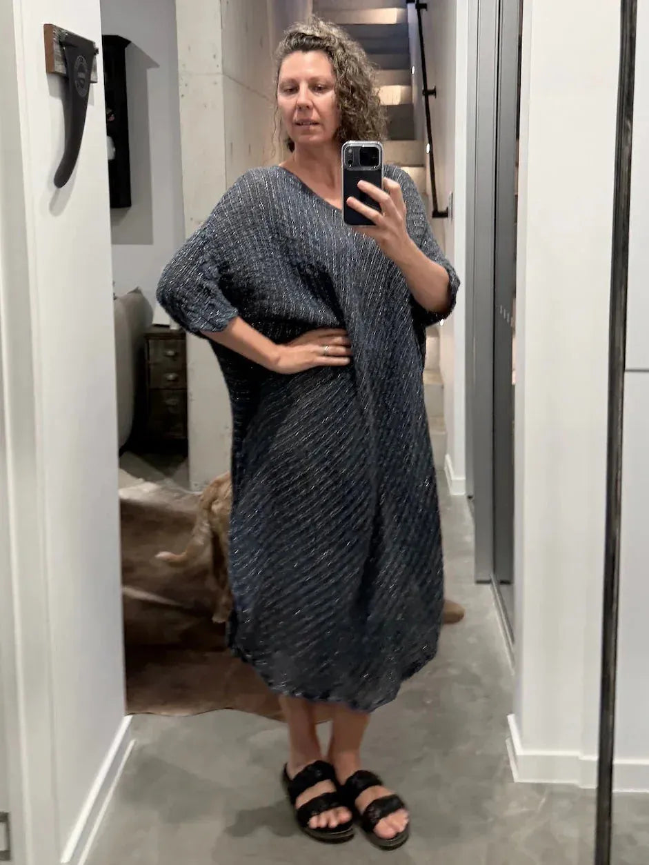 La Bottega di Brunella Linen Dress VESTITO FAUSTA - Campagna Luxor LUXAMORE  