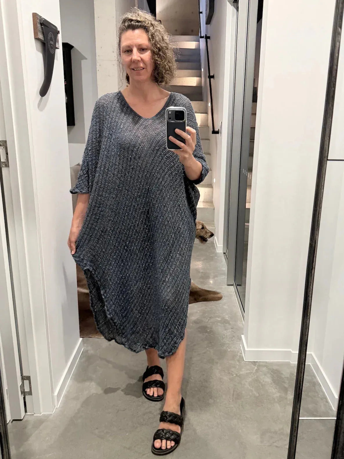 La Bottega di Brunella Linen Dress VESTITO FAUSTA - Campagna Luxor LUXAMORE  