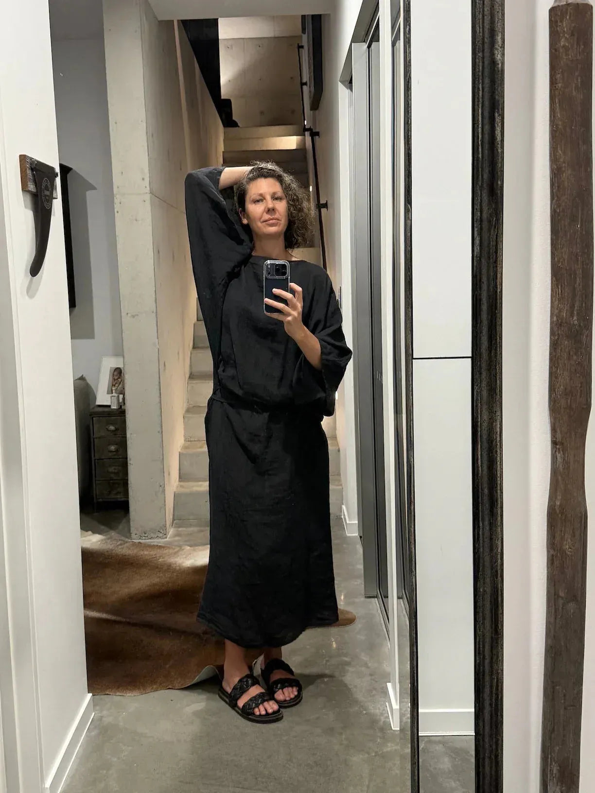 La Bottega di Brunella Linen Dress VESTITO MOSE' - Battista LUXAMORE  